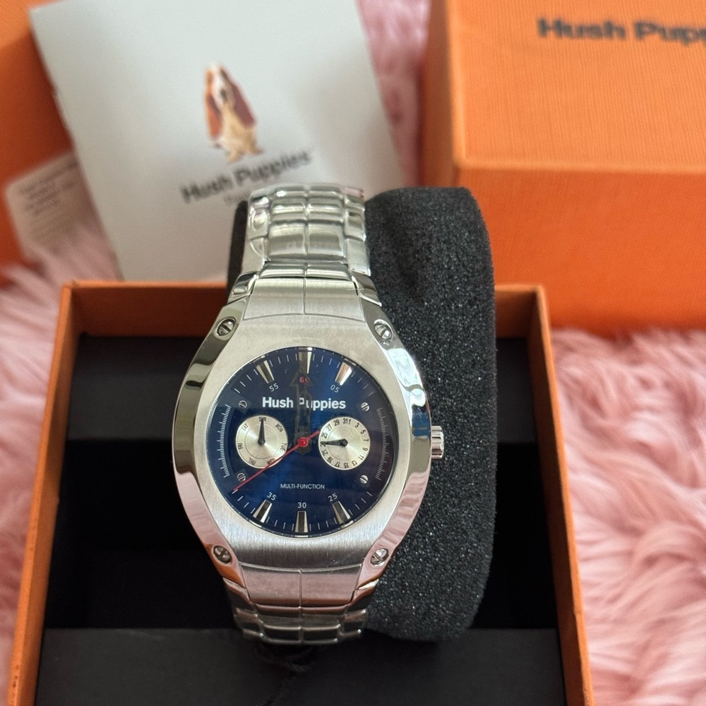 NIB HUSH PUPPIES‎ STAINLESS STEEL WATCH